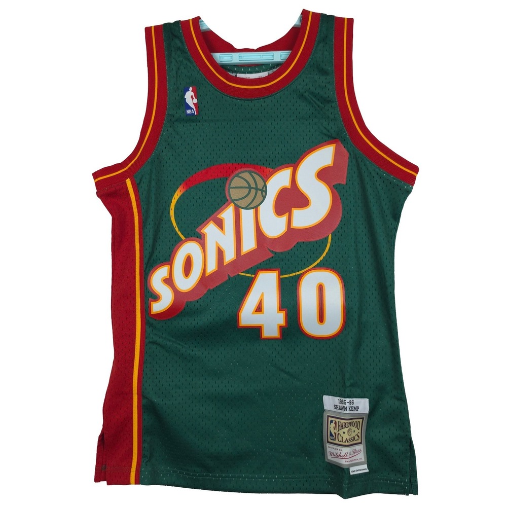 Shawn Kemp Seattle Supersonics Mitchell & Ness NBA Small Jersey Green #40‎ NWT